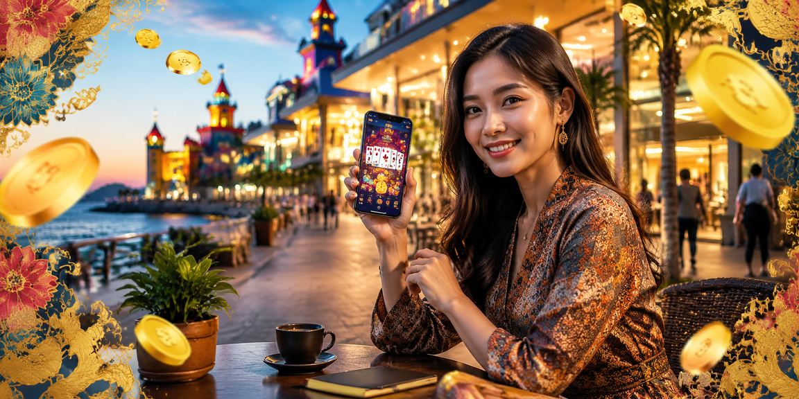 Permainan Rummy bertemakan batik Malaysia dalam platform rav4